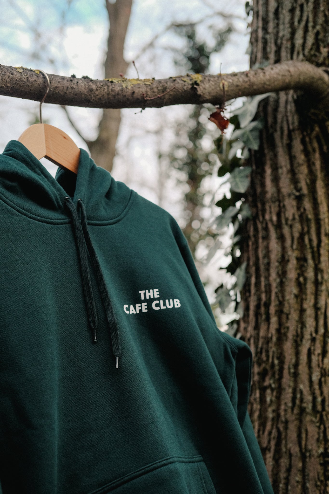 PREORDER - Motorcycle Logo Hoodie Pine Green